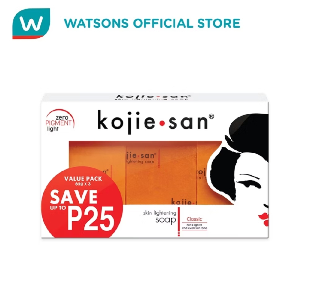 KOJIE SAN Skin Lightening Classic Soap 65Gx3 (Value Pack)